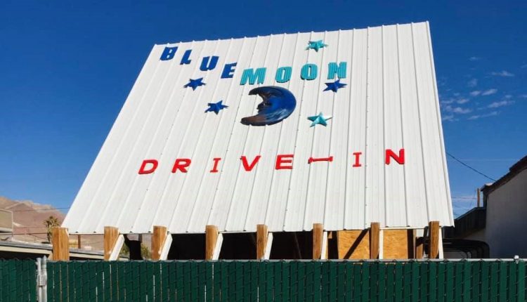 Vintage style drive-in theater is located in downtown El Paso. opened